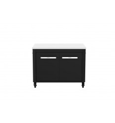 Modul bucatarie de exterior dulap jos cu 2 usi si rafturi de depozitare, blat de lucru din inox 90x60x70 cm Cozze 90536
