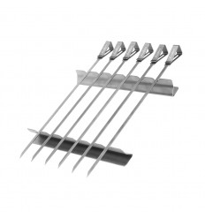 Set 6 tepuse metalice pentru gatit kebab si frigarui la gratar Enders 8802