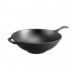 Tigaie Wok din fonta cu maner Chef Collection Lodge 31 cm L-C12W