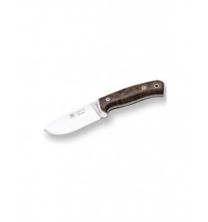 Cutit Joker Montes Outdoor, maner lemn de nuc, cu teaca piele