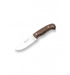 Cutit Joker Montes II Outdoor, maner lemn de nuc, cu teaca piele