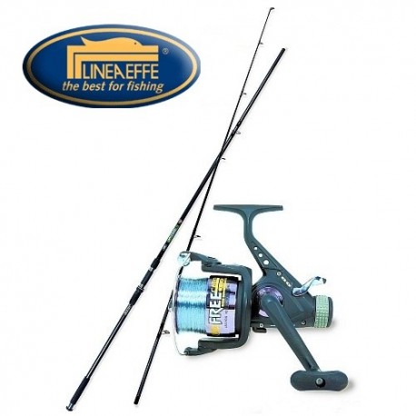 Kit de pescuit crap Lineaeffe Lanseta Carp Beater 3.60m 2buc. + Mulineta Vigor Carp
