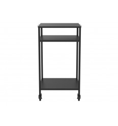 Modul bucatarie de exterior masa inalta cu rafturi deschise negru 60x60x110 cm Cozze 90538