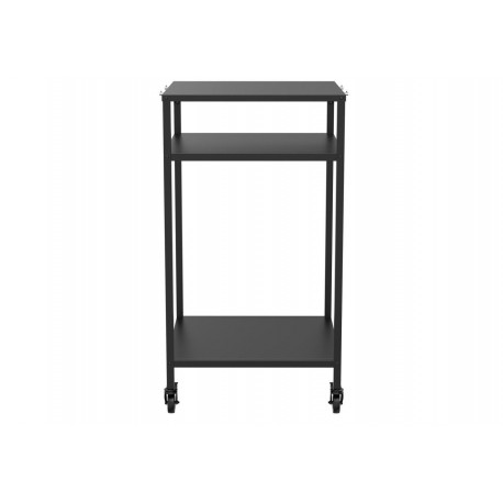 Modul bucatarie de exterior masa inalta cu rafturi deschise negru 60x60x110 cm Cozze 90538