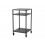 Modul bucatarie de exterior masa inalta cu rafturi deschise negru 60x60x110 cm Cozze 90538