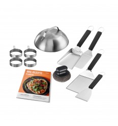 Set 10 piese pentru plancha din otel inoxidabil si plastic Enders 8776