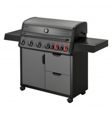 Gratar pe gaz, 6 arzatoare inox, arzator infrarosu, grile fonta, Enders Hyde 6 SIKR Turbo II 804433