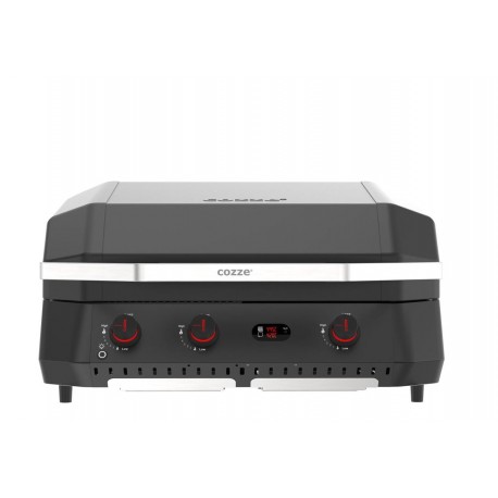 Gratar pe gaz tip plancha si grill cu 3 arzatoare si capac G-800 Combo Cozze 90505