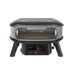 Cuptor pentru pizza pe gaz cu piatra rotativa, termometru digital si iluminat LED Premium Rotate 13 inci 33 cm Cozze 90440