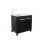 Modul bucatarie de exterior cu doua usi, cu chiuveta, robinet si blat de lucru din inox Cozze negru 90x60x90 cm RES02-90529