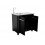 Modul bucatarie de exterior cu doua usi, cu chiuveta, robinet si blat de lucru din inox Cozze negru 90x60x90 cm RES02-90529
