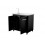 Modul bucatarie de exterior cu doua usi, cu chiuveta, robinet si blat de lucru din inox Cozze negru 90x60x90 cm RES02-90529