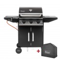 Gratar pe gaz cu 3 arzatoare din inox si arzator lateral Activa San Diego 19689GD