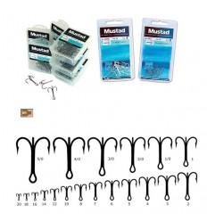 Ancora tripla nr 2 tija lunga bronz Mustad