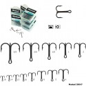 Ancora tripla nr 10 nichel tija scurta rotunda Mustad
