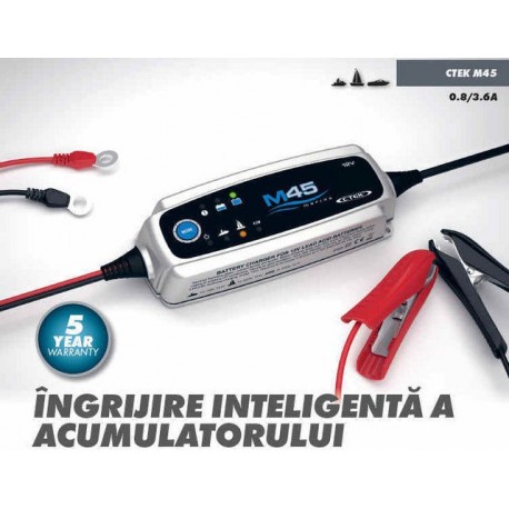 Redresor incarcator CTEK M45 MARINE pentru ambarcatiuni, IP65